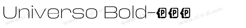 Universo Bold字体转换